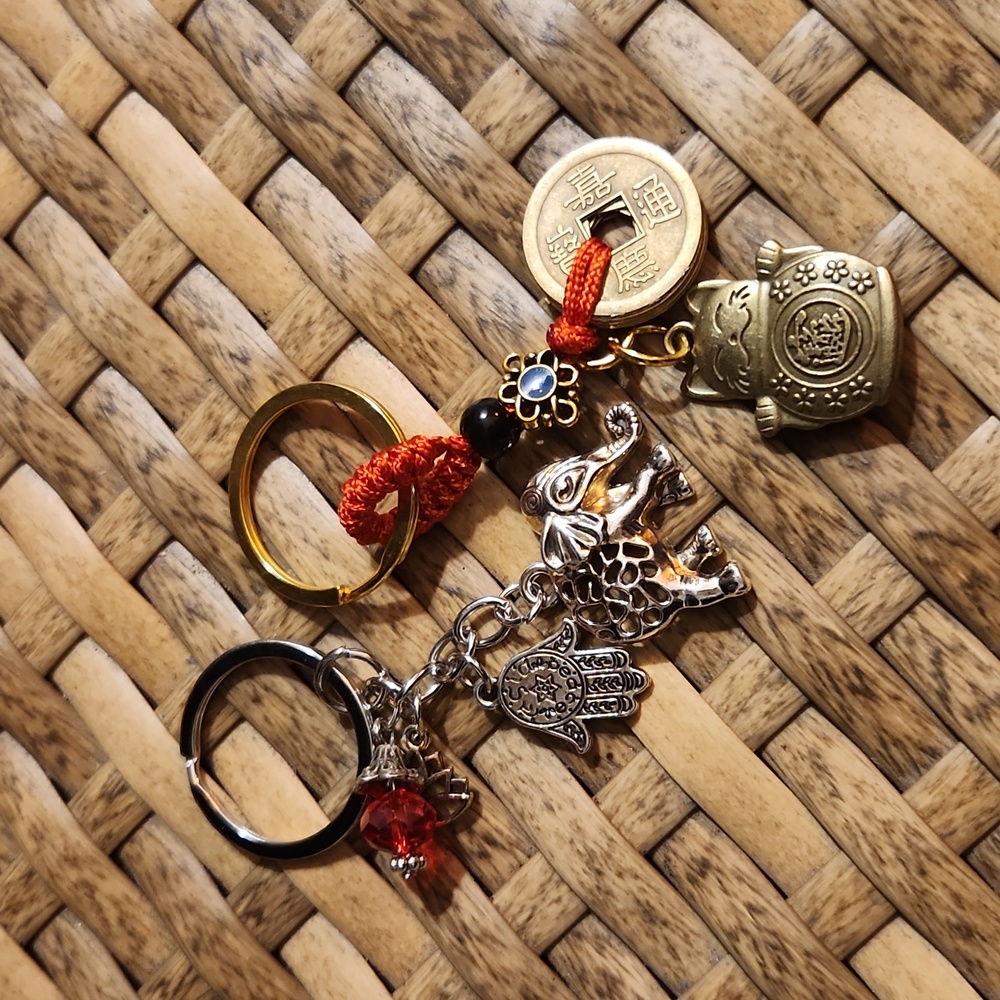 Set of 2 Good Luck Keychains